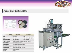 Paper plate & tray forming machine